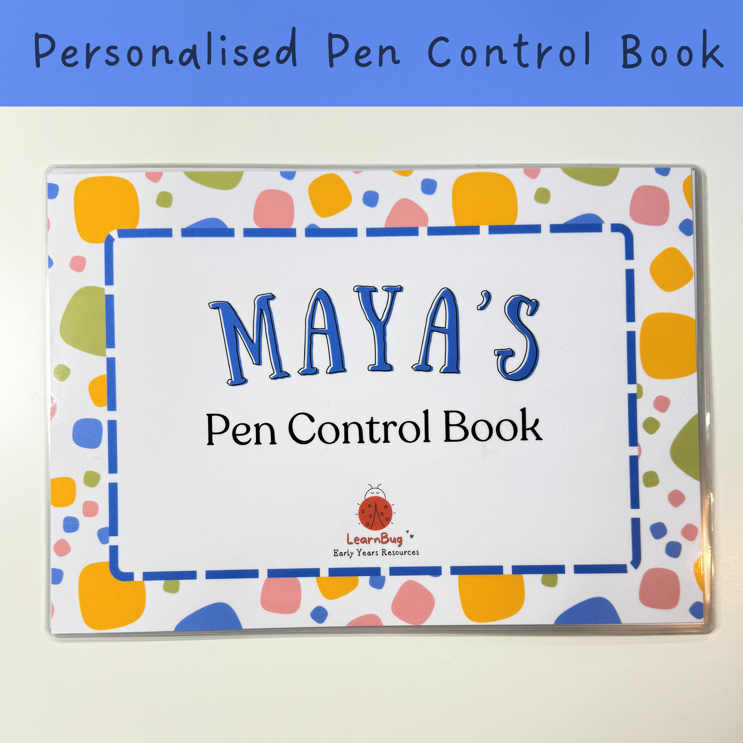 Personalised Pen Control Learning File, Busy Book, Toddler Quiet Book, Learning Folder, Personalised Activity Folder, Educational Binder