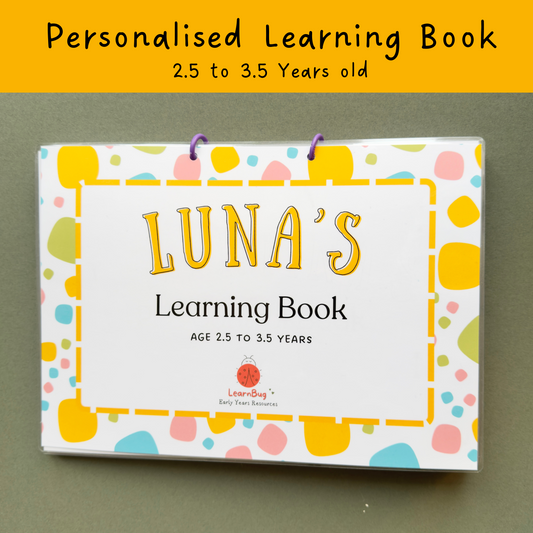 Personalised Learning File for 3 years old