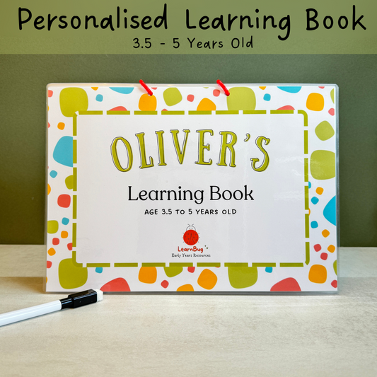 Learning Book 3 to 5 years old Personalised