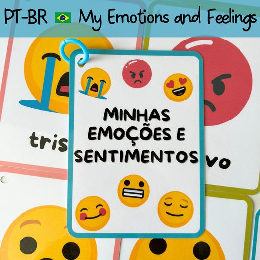 PT-BR | My emotions and feelings Flashcards (Portuguese BR)