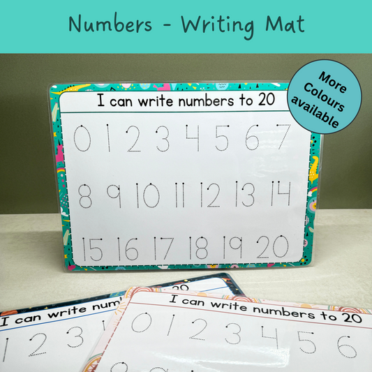 Numbers Writing Practice Mat