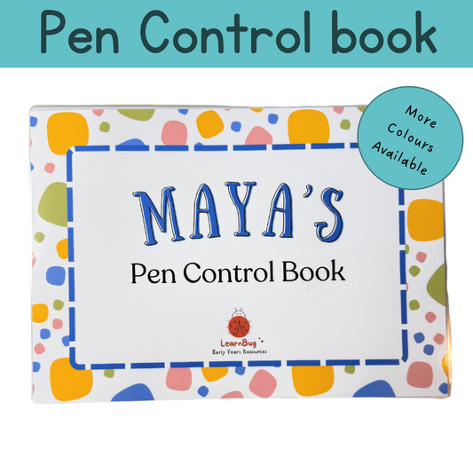 Personalised Pen Control Learning File, Busy Book, Toddler Quiet Book, Learning Folder, Personalised Activity Folder, Educational Binder