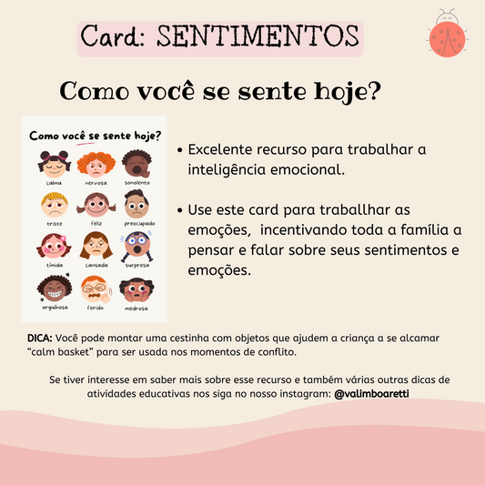 Card - Como estou me sentindo Hoje ? - Arquivo digital